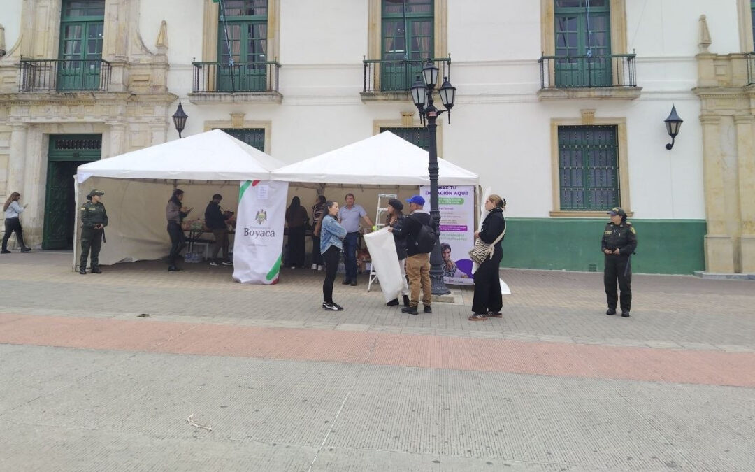 La Gobernación de Boyacá ya recolectó más de 10 toneladas de ayudas para las personas que resultaron damnificadas por el terremoto