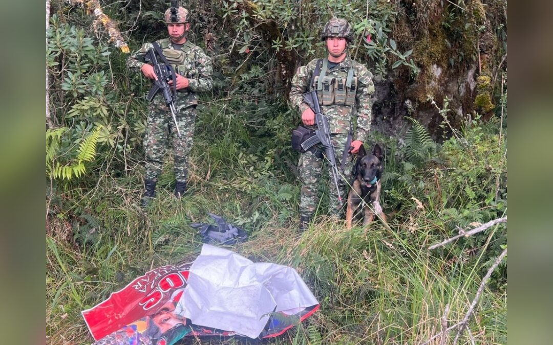 Soldados de la Primera Brigada hallaron explosivos del Eln en Güicán de la Sierra