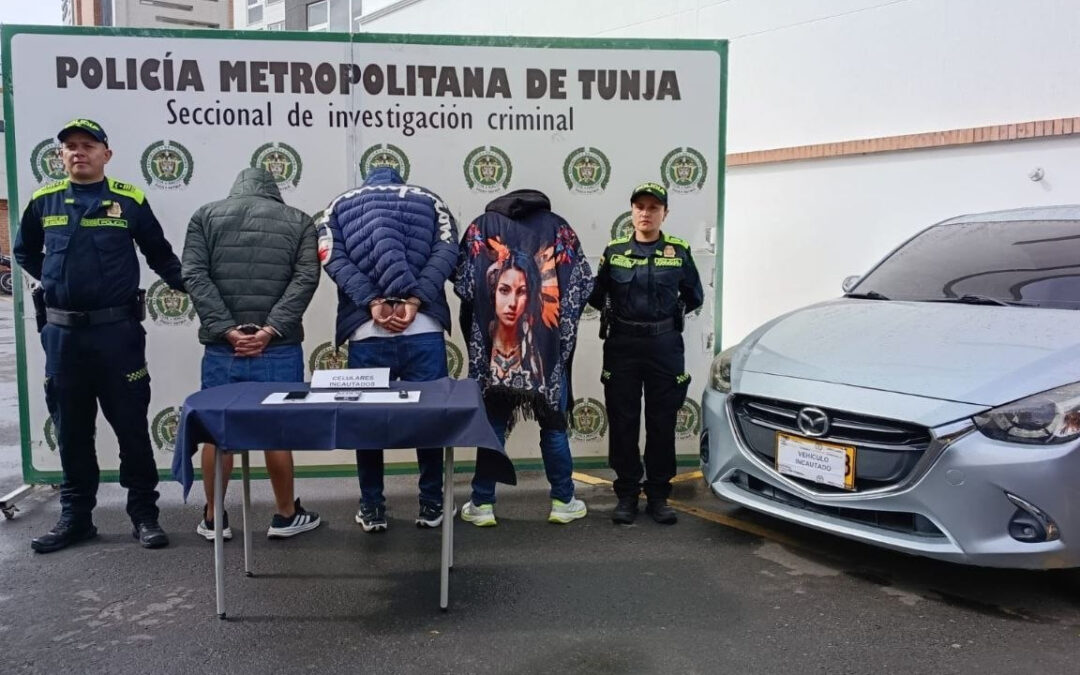 Capturaron a tres presuntos integrantes de banda dedicada al hurto de viviendas en Boyacá