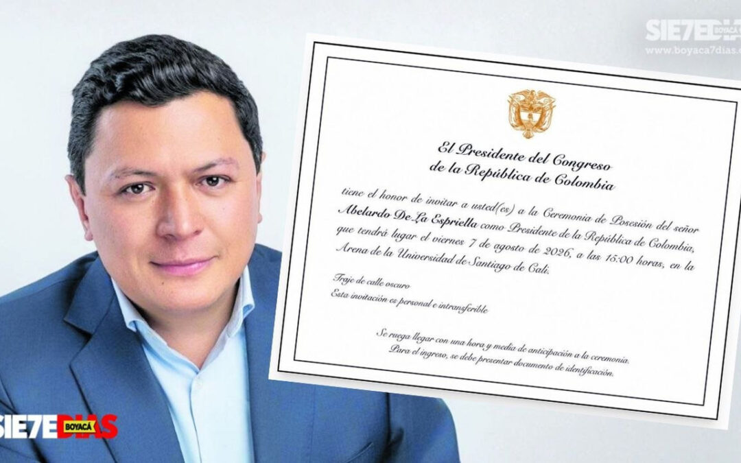 El sogamoseño que fue invitado a la posesión del presidente Abelardo de la Espriella #Tolditos7Días