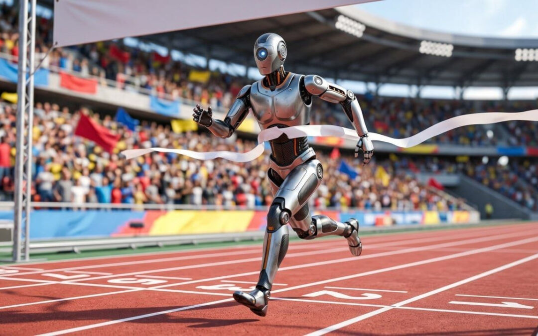 Un robot corrió los 100 metros más rápido que Usain Bolt